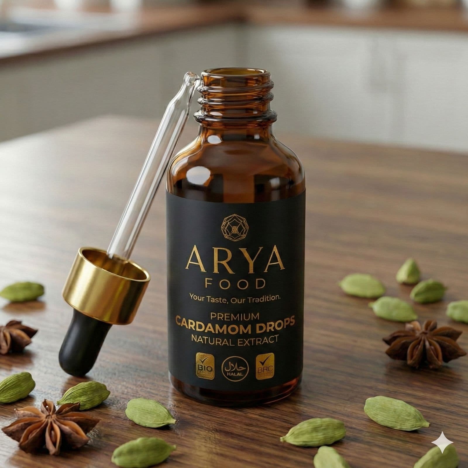 Kardamom und Gewürze aus dem Arya Sortiment